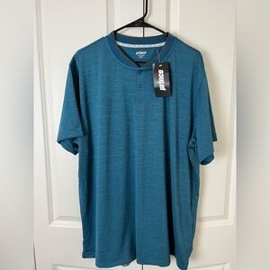 Prince Slub Tapered Collar Polo
Size: XXL
Color: Teal Heather